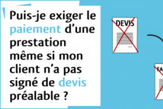 Droit des affaires - Pas de devis = pas de paiement des factures ?