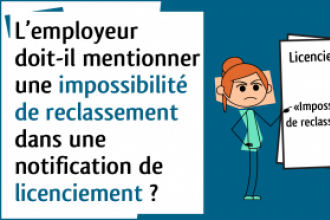 Impossibilité de reclassement et notification de licenciement