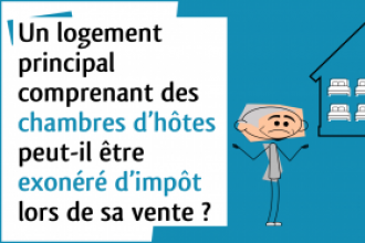 C’est l’histoire d’un propriétaire qui vend sa résidence principale… et ses chambres d’hôtes…