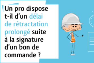 [Relation commerciale] - Professionnel et droit de rétractation