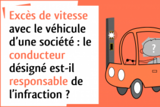 Excès de vitesse avec la voiture d’une société